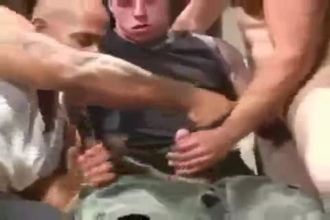 hung muscle hunk pokes bare with two other males - hardcore sex video - Tube8.com