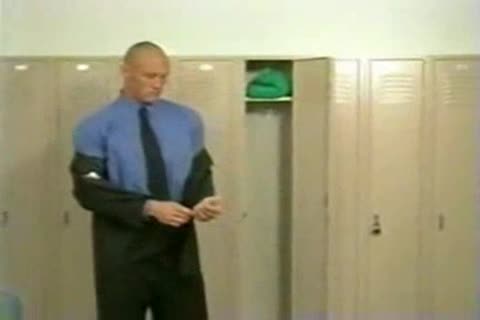 Three sleazy lad In The Locker Room