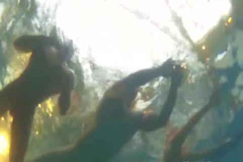 Swimming With Leo Kage