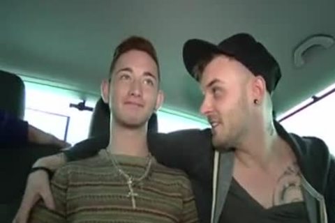 two guys plow another Lad From The Streets