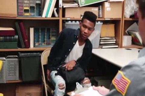 dark boy Caught And banged raw By Officer