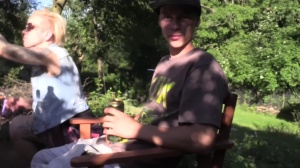 beautiful twink hunting on a grill party