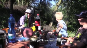 beautiful twink hunting on a grill party