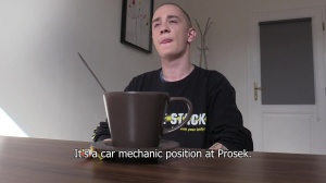 A tattoo artist with super taut and sensitive arsehole