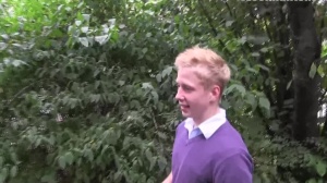 A slutty dilettante blond teen blows to the stranger