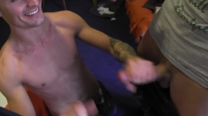 Two straight boyz in a hotel room reality poke