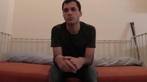 The lad with a slim body and innocent face