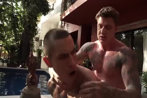 White Tatted chap bonks Latino