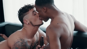 NoirMale - Ebony Trey Donovan plus Seth Knight ass fucking