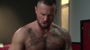 RagingStallion - Hairy Rikk York in uniform rimming butt fuck