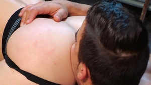 HotHouse.com: Muscled jock in jeans jerking big dick