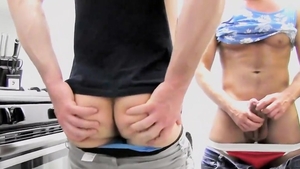 FetishMen: Kirk Cummings beside Dominic Pacifico cumshot