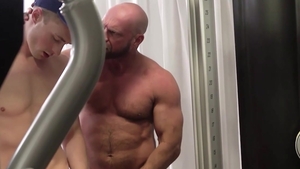 TwinkTop: DILF Coach Knox and young Cole Blue steamy gagging