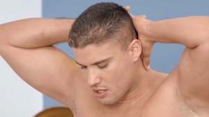 SeanCody.com - Muscle gay Alex bareback handjob in the bed