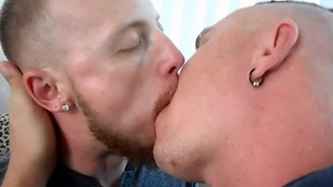 ManPuppy.com: Wrestling on the couch along with hottest gay