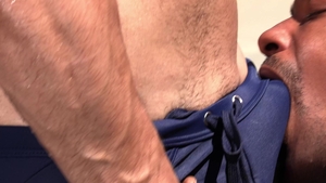 Noir Male: Bareback Banging by the Pool