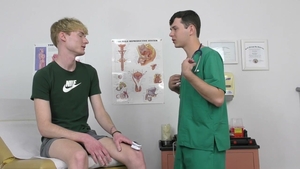 Patient Squirms Under Heavy Anal Pressure